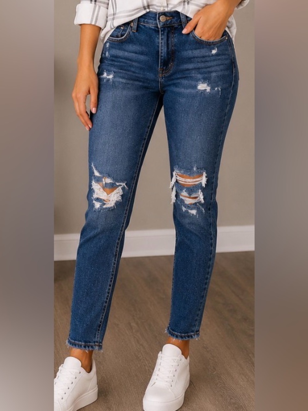 AGOLDE Jeans Distressed Blue Trendy Skinny Denim Cotton Turkey 90’s Slim Vintage - Picture 1 of 16
